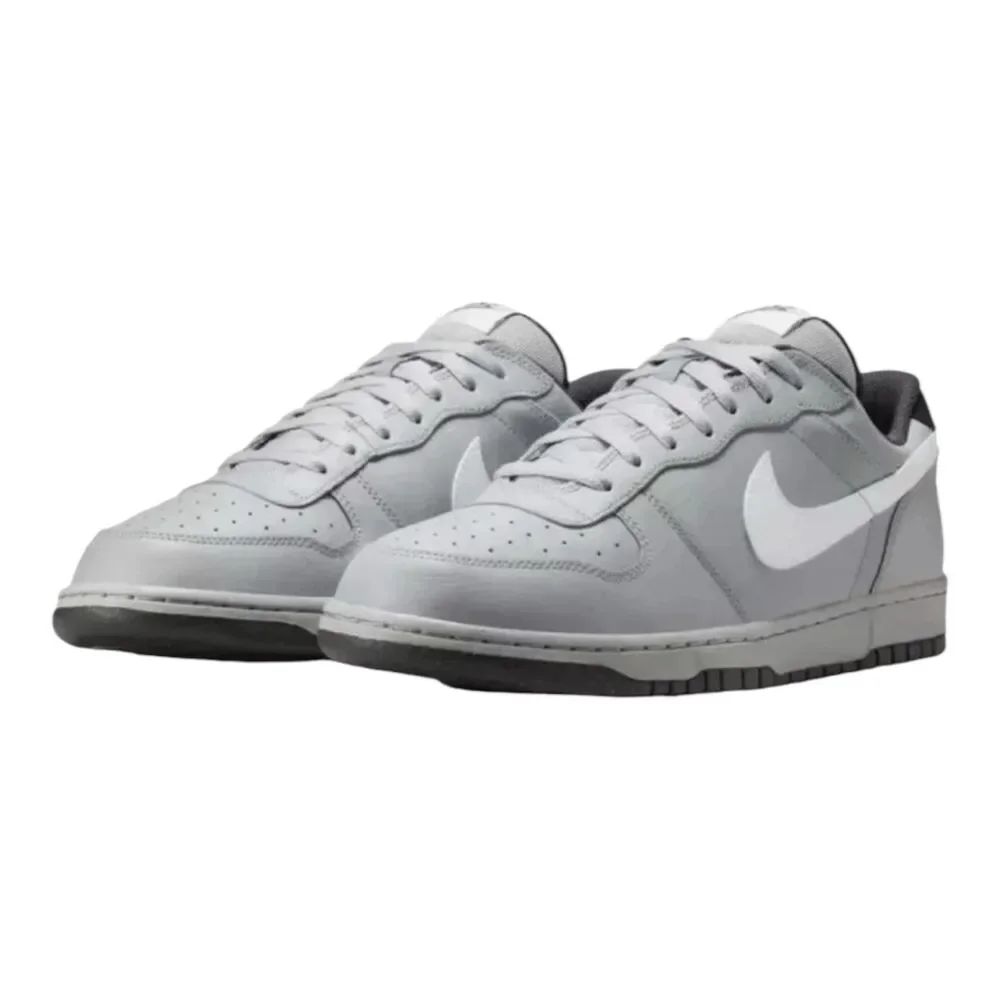 Nike Big Nike Low Men's Court GREY SMOKE 355152-017 Basketball Shoes Size 10.5
